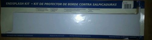 BELANGER LAMINATE COUNTER TOP END SPLASH KIT 949 WHITE 1100L RESK, Formica