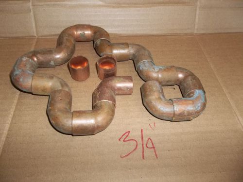 Lot 18 qty total.  copper street l-bows 90 degree 3/4&#034; for sale