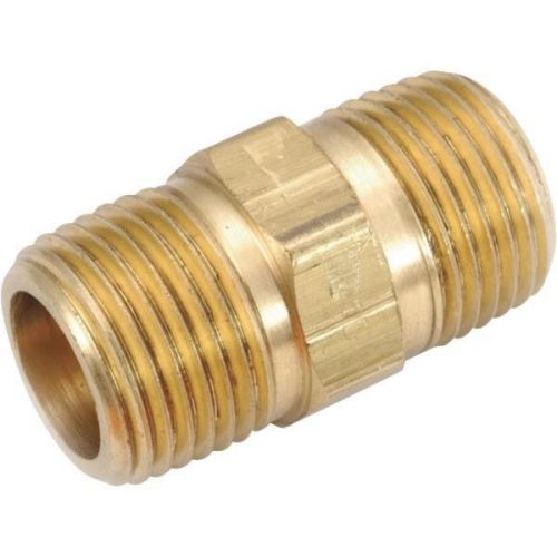 Anderson Metals Corp Inc 756122-04 Hex Brass Nipple-1/4&#034; BRASS HEX NIPPLE