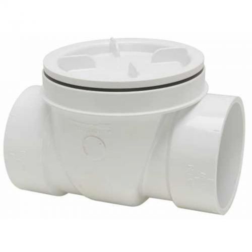 PVC DWV Backwater Valve Without Sleeve 4&#034; 223284W Canplas Pvc - Dwv Adapters