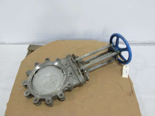 TRUELINE MOD 350 E-232 CG8M 12 IN STAINLESS FLANGED KNIFE GATE VALVE D384423