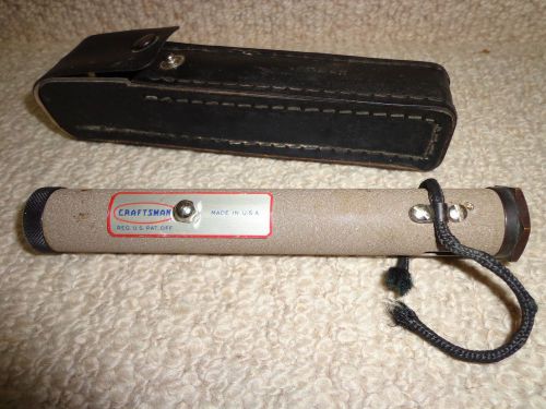 Vintage Craftsman  Hand Level Surveying Peep Sight Scope 7&#034; Tool with case