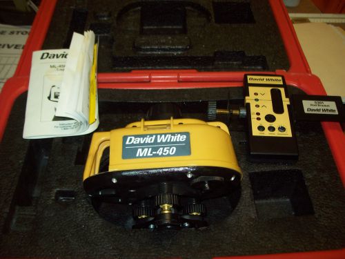 DAVID WHITE ML-450 LASER SYSTEM ROTATING ROTARY LASER LEVEL