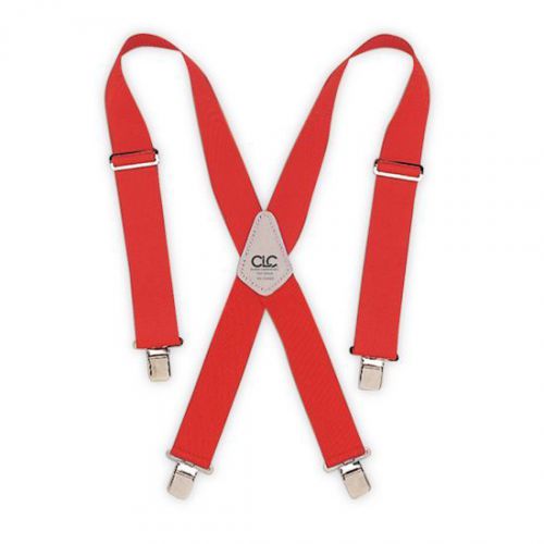 Custom LeatherCraft 110 RED Heavy Duty Work Suspenders