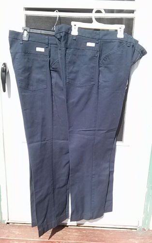 2 Pair of RED KAP NAVY BLUE WORK PANTS PT61NV9 SIZE 14