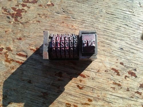 STANDARD AMERICAN NUMBERING MACHINE - MODEL 31-LETTERPRESS-COUNTER GADGET