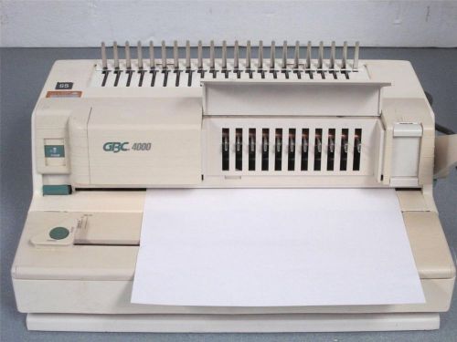 GBC 4000  Electric Hole Punch/Manual Comb Binder Machine