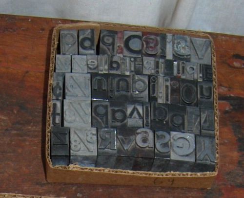 VINTAGE METAL LETTER PRESS TYPE PRINTING, CRAFT, HOBBY #64