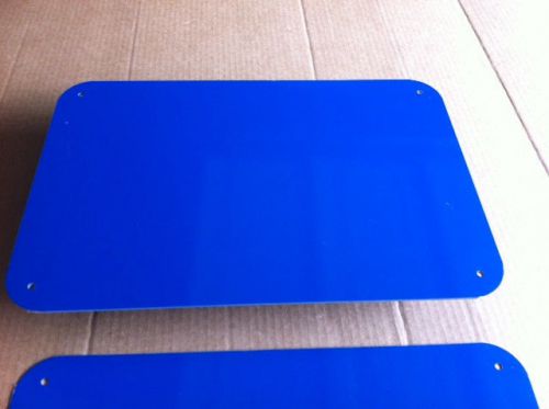 10 pcs. .040 12 x 18 Heron Blue Aluminum Sign Blanks 4-1/4&#034;H&amp;RC Horizontal Mount