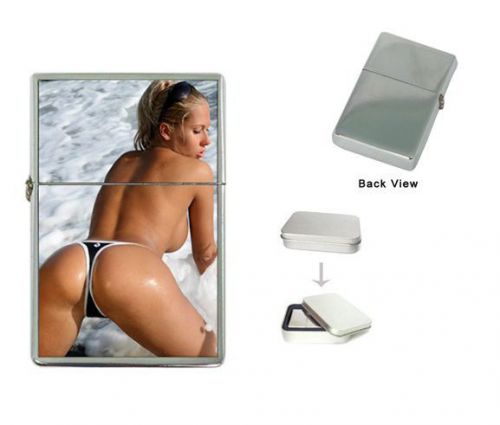 Flip Top LIGHTER Sexy Sensual pretty girl mujer female blond cute beach Model