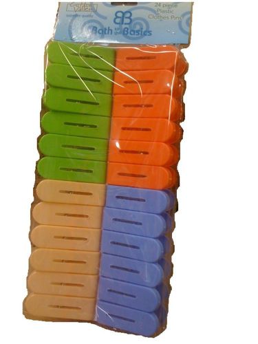 New Clothes Pins Set of 24 Jumbo Cloth Laundry Bath Hangers Garden Dry Tool sR