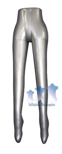 Inflatable Mannequin, Female Leg Form, Silver