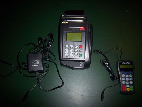 VeriFone Eclipse Quartet TeleCheck Credit Card &amp; Check Machine with Pinpad POS