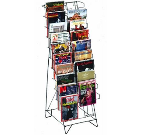 Fixturecraft Big Maggie 20 Pocket Magazine Wire Floor Book Display Rack