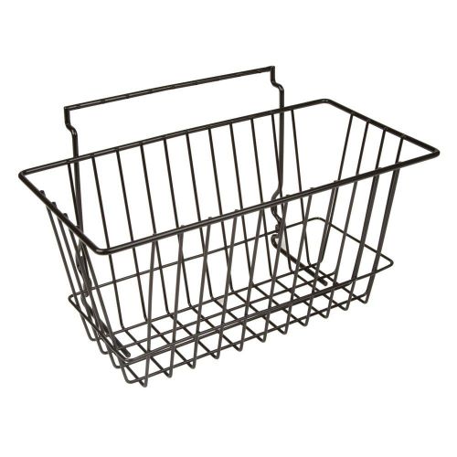 12&#034; x 6&#034; x 6&#034;h narrow slatwall basket 3 pcs - black - fits all slat wall panels for sale