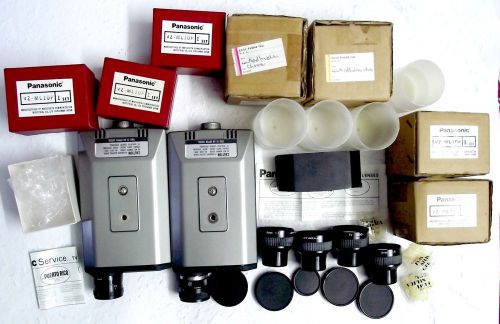 PANASONIC LOT SURVEILLANCE WV 71 VTG RARE VZ ML10P TV CCTV CAMERA LENSES JAPAN