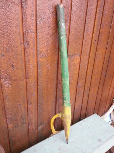 ANTIQUE Cant Hook 40&#034; Log Roller Peavey Wooden Handle LOG CABIN DECOR