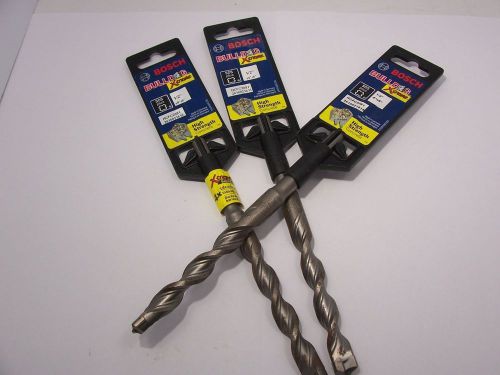 Lot (3) bosch bulldog sds-plus 1/2&#034; x 4&#034; x 6&#034; rotary concrete drill bit hcfc2081 for sale