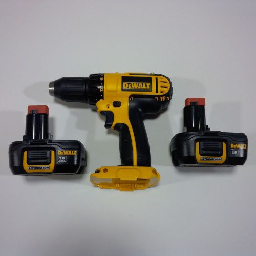 New dewalt dcd760 18v 1/2&#034; cordless compact drill, 2 dc9181 batteries 18 volt for sale