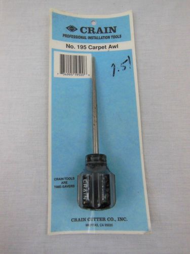 New Crain No. 195 Carpet Awl Professional Carpet Installation Tool NIB NIP