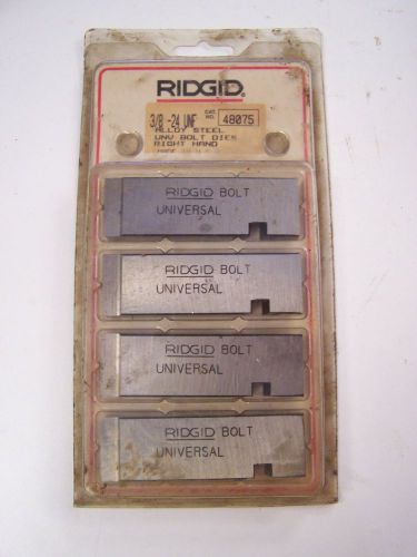 Ridgid 3/8&#034;-24 UNF Alloy Universal Bolt Dies 48075