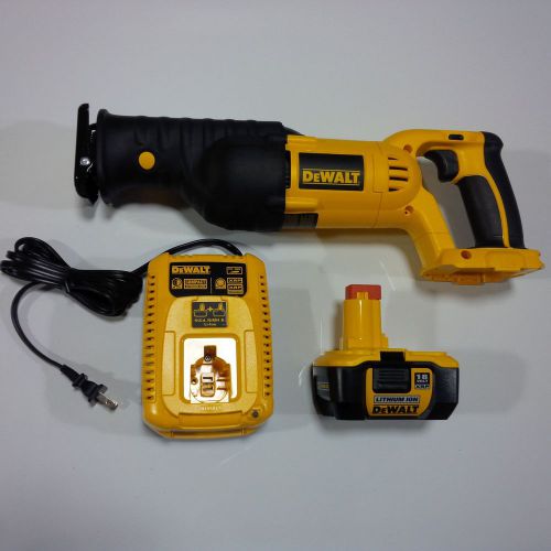 Dewalt dc385 18v cordless reciprocating saw, dc9180 battery, charger 18 volt xrp for sale