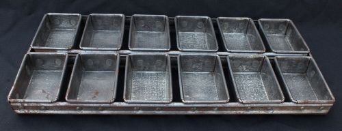 Vintage Ekco Mini Loaf Pan Heavy Industrial Quality 12 Strap Pan