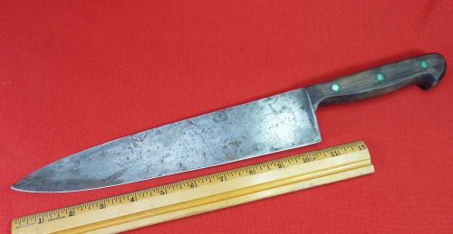 Vintage knife gustav emil ern solingen germany, 10 1/2 &#034; blade  b-block&amp;cleaver logo for sale