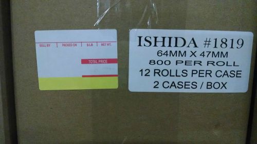 ISHIDA SCALE LABEL 47MM 2 CASES 24 ROLLS