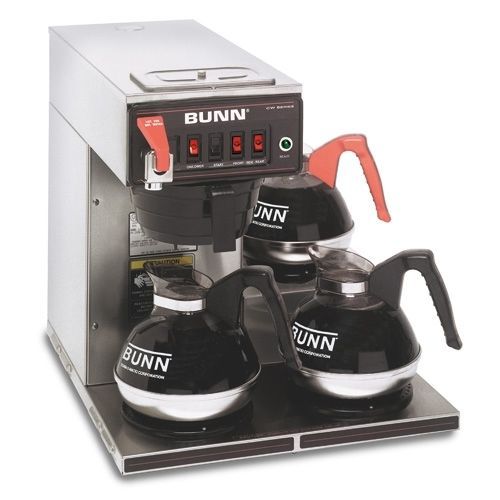 BUNN 12950.0409 Dual Voltage Coffee Brewer with 3 Lower Warmers
