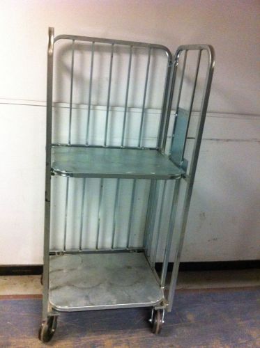 Galvanised Folding Roll Cage Trolley Heavy-Duty