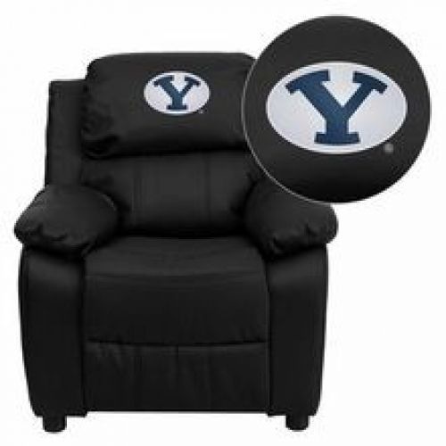 Flash Furniture BT-7985-KID-BK-LEA-40010-EMB-GG Brigham Young University Cougars