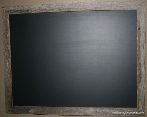 20x24 Rustic Reclaimed Barn Wood Framed Barnwood Chalk Chalkboard Black Board