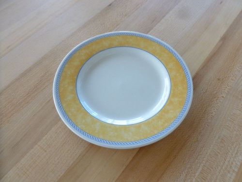 Churchill China New Horizons Yellow Classic Plate - 6-1/2&#034; (HORYCP651) - Dozen