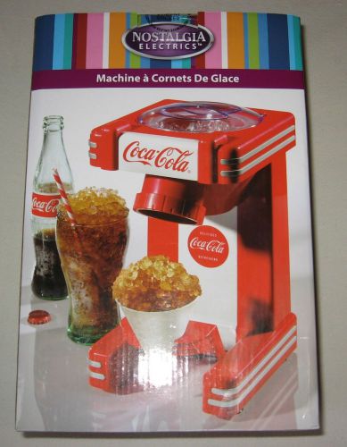 COCA COLA SNOW CONE MACHINE MAKER NOSTAIGIA ELECTRICS NEW IN BOX