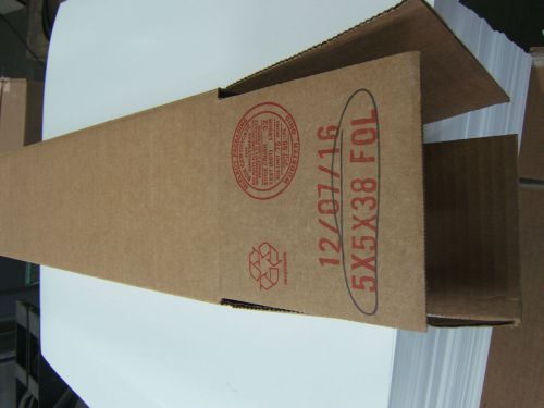 5&#034; x 5&#034; x 38&#034; RSC CORRUGATED/SHIPPING BOX (25)