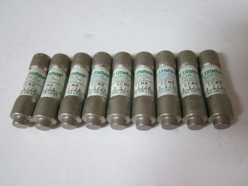 LOT OF 9 LITTELFUSE CLASS CC CCMR-3 1/2A  FUSE NEW NO BOX CCMR 3 1/2A