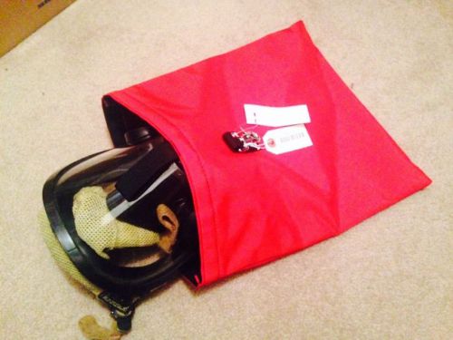 True north: fleece lined scba mask bag - red for sale