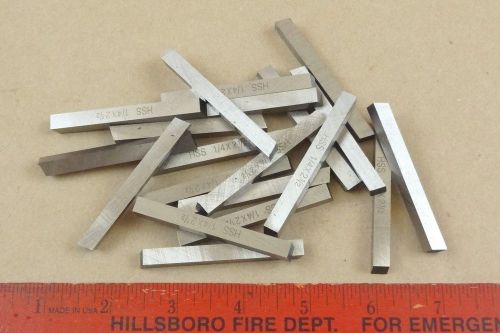 LOT OF 20 NEW UNUSED HSS 1/4&#034; CUTTING TOOL BITS 4 MACHINIST METAL  TURNING LATHE