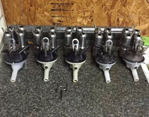 5 Lot-Boumatic Flostar Complete Milker Claws, Shells, Air Tees Milking Equipment