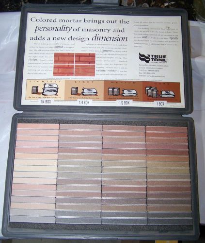 True Tone Color Pigment for Mortar Cement Sample Kit for Davis Colors