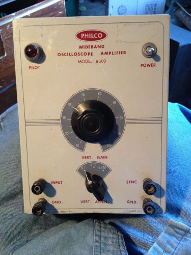 Vintage Philco Wideband Oscilloscope Amplifier