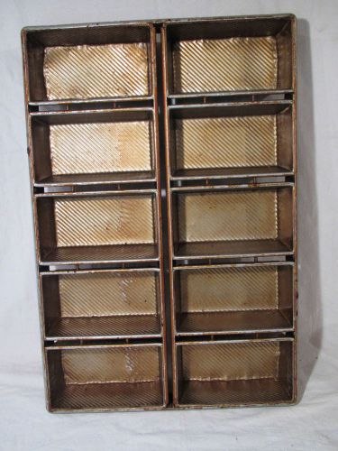 50 Strap Bread Pans 10 Loaves / Pan Vintage Industrial Great Repurpose or Reuse