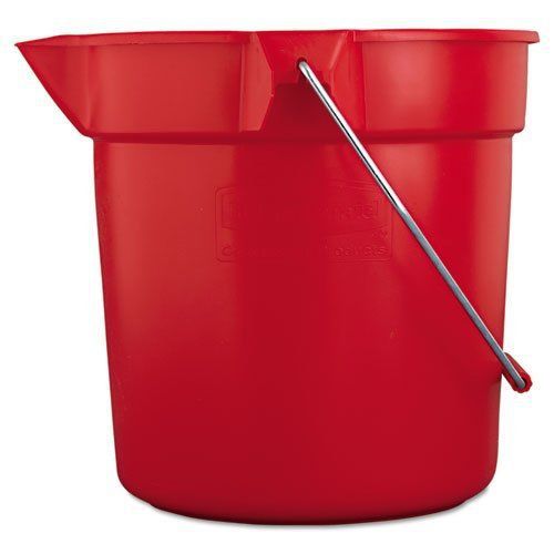 Rubbermaid Commercial 10-Quart BRUTE Round Utility Pail  Plastic  10 1/2dia x 10