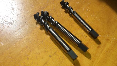 Lot of three, (3), 7/16-20 NF spiral tap Nachi Japan   USA (929-94)