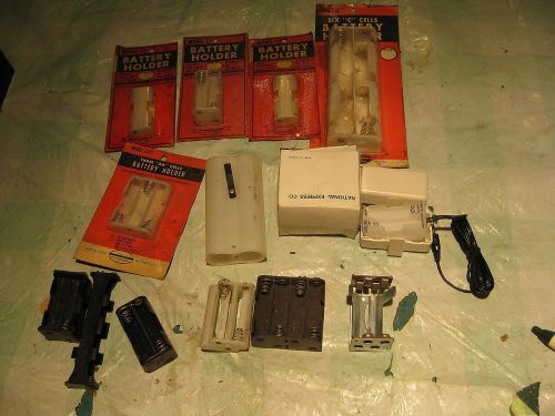 Lot of vintage battery holders NOS