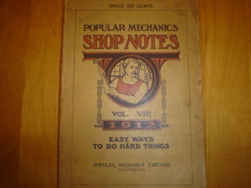 1912 EDITION (No.8) OF POPULAR MECHANICS SHOP NOTES EXCELLENT CONDITION