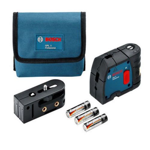 BOSCH GPL3 3-POINT SELF LEVELING ALIGNMENT LASER*100 FEET*30 M W BATTERIES &amp; MOE