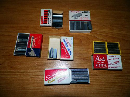 Vintage Staples Lot Presto Swingline Tot Chisel Assorted