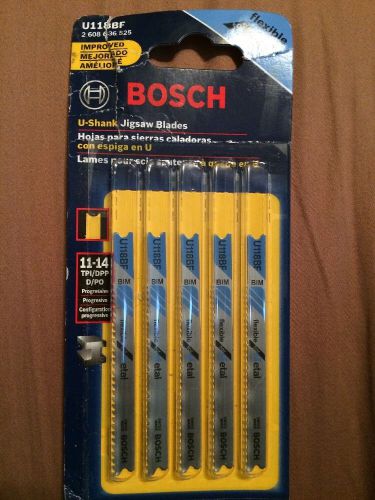 Jigsaw blades U118BF U shank Bosch 5 blade pack metal cutting